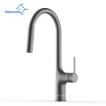 2021 Luxury upc pullout brass Gunmetal gray sink taps pull kitchen faucet with pull down sprayer
